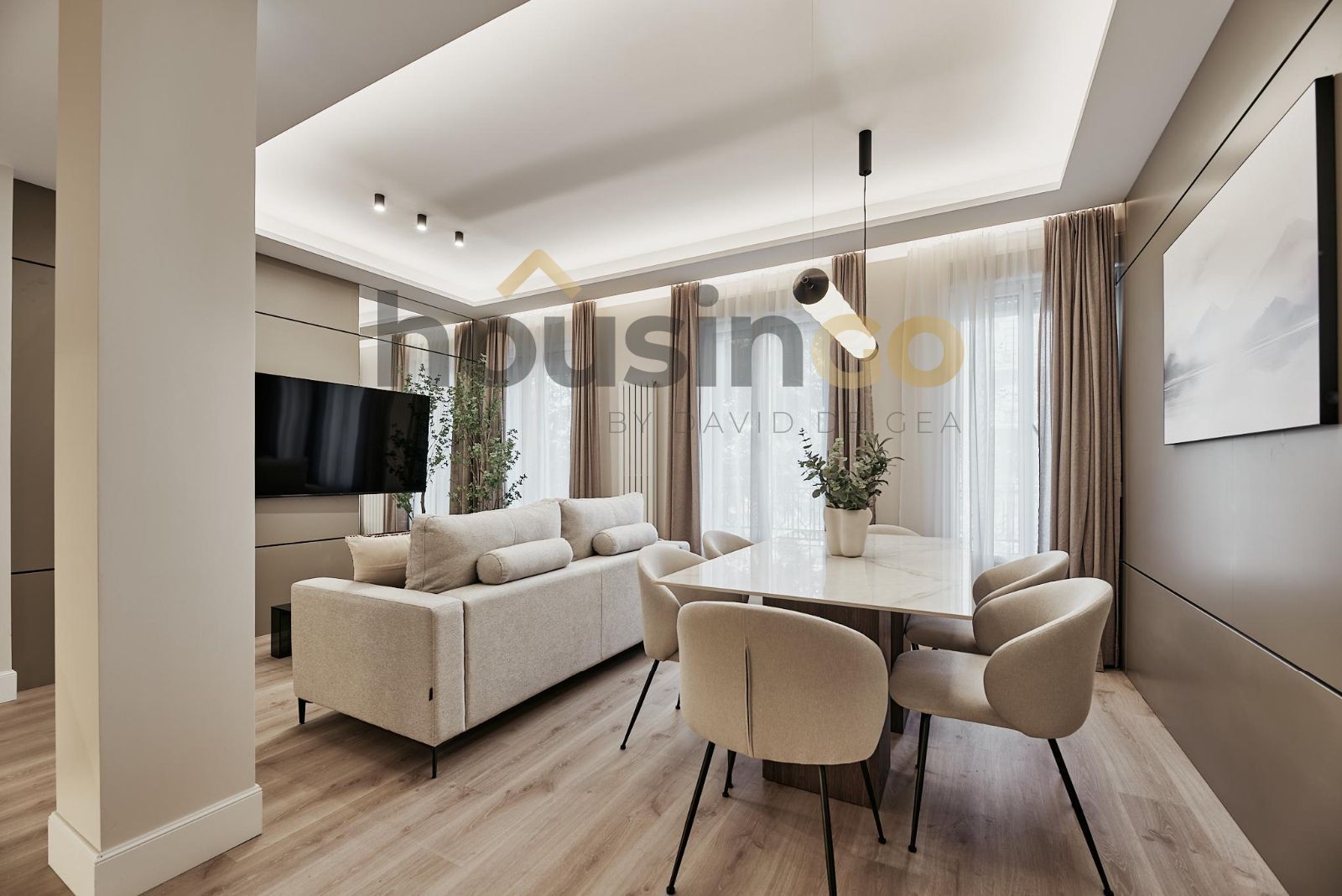 Sala d'estar de Pis en venda en  Madrid Capital amb Aire condicionat, Calefacció i Terrassa
