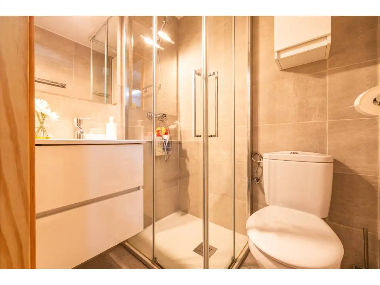 Badezimmer von Haus oder Chalet zum Verkauf in Taradell mit Klimaanlage, Heizung und Privatgarten