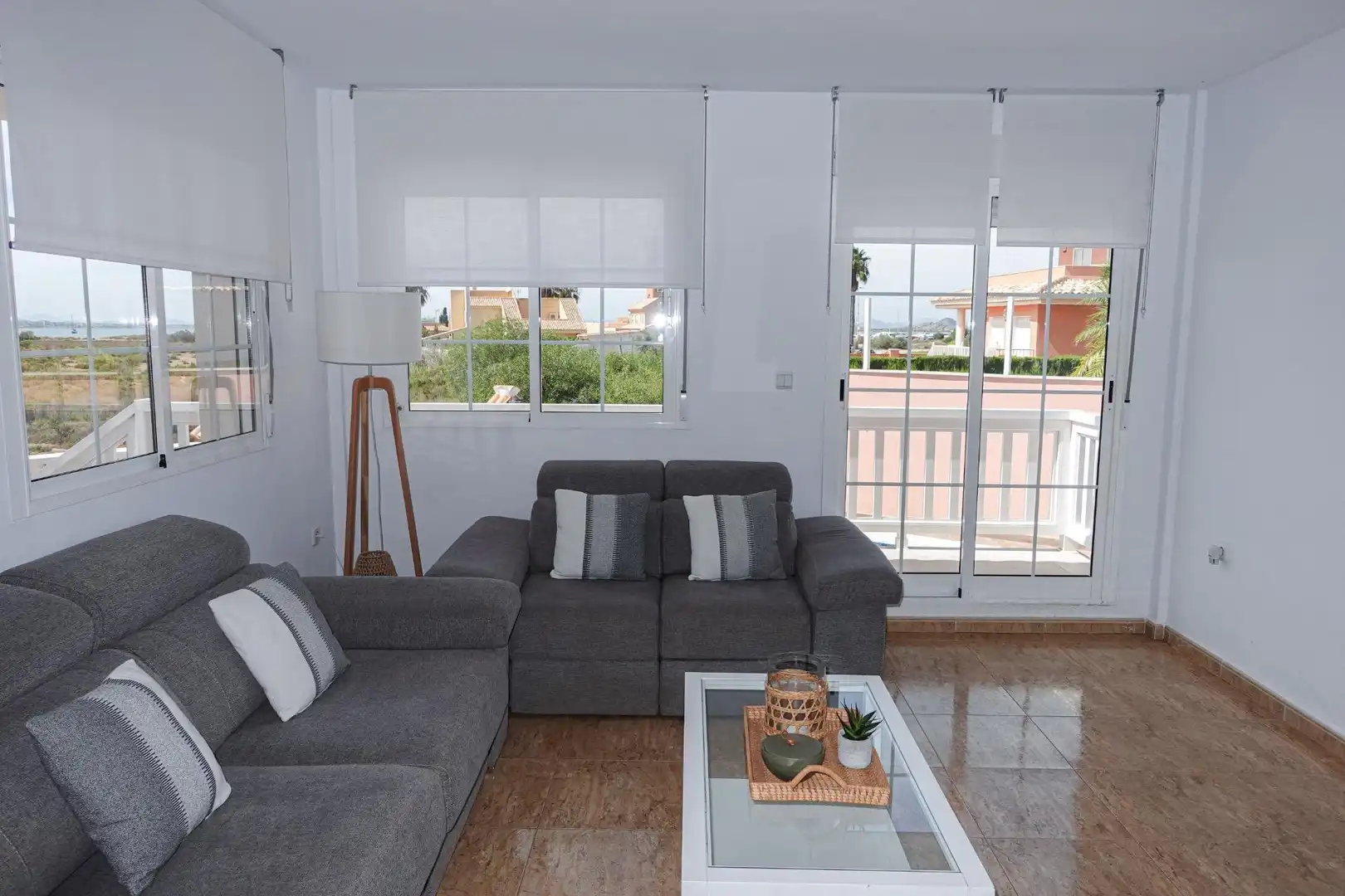 Living room of Houses for sale in La Manga del Mar Menor  with Air Conditioner, Heating and Private garden