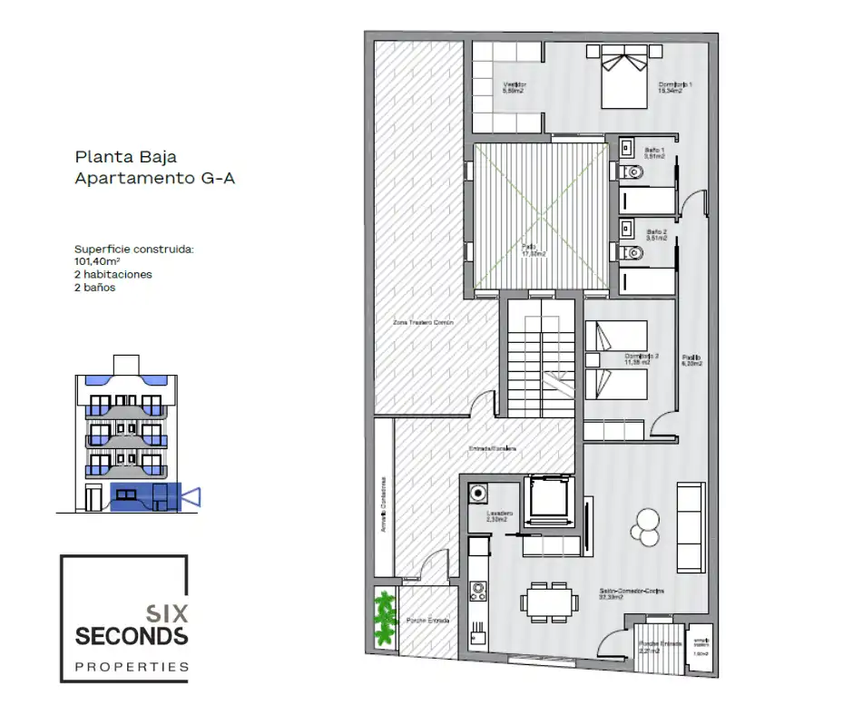 Erdgeschosswohnung mit Pool zum Verkauf in Centro, imagen 2