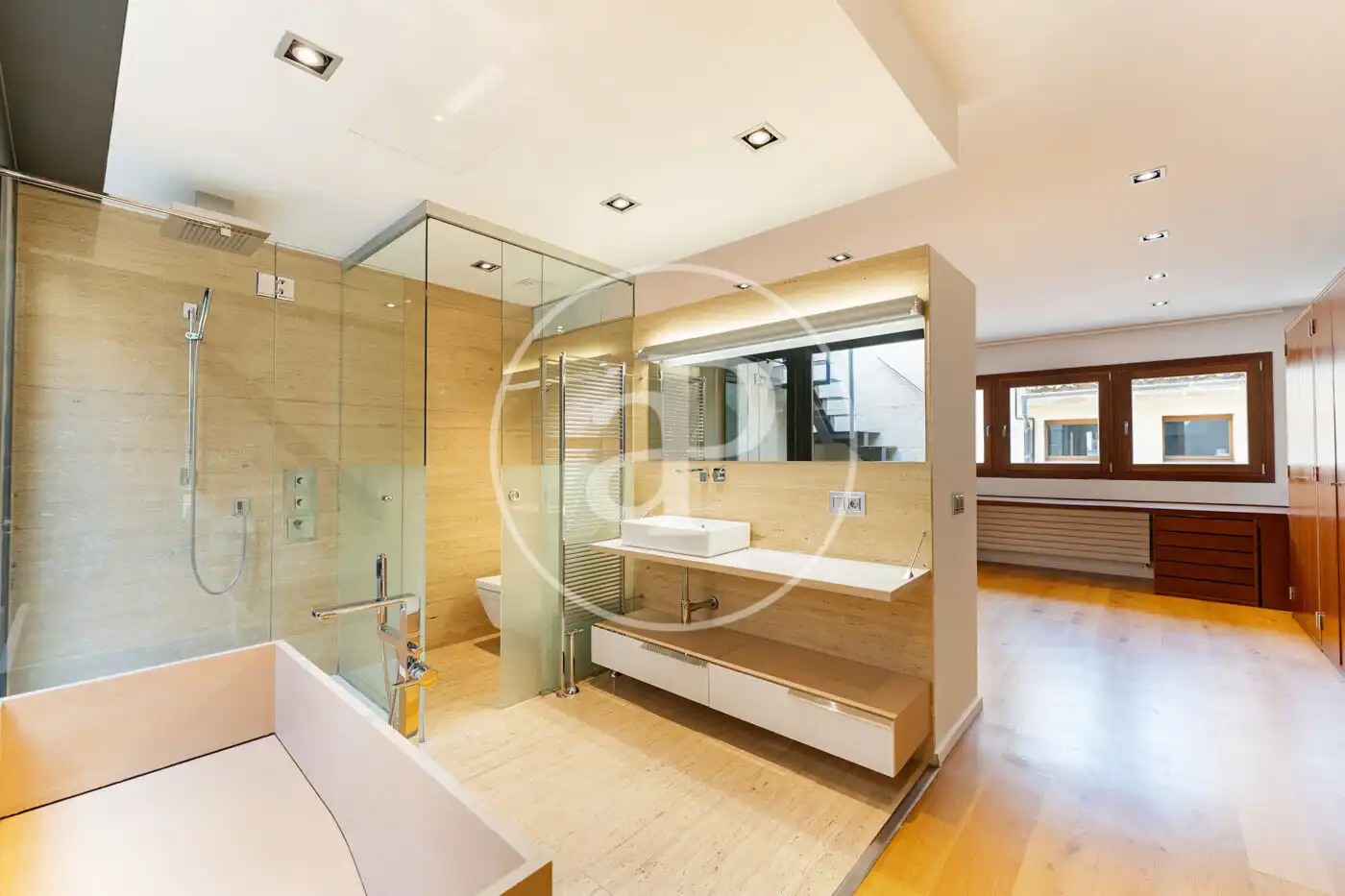 Badezimmer von Wohnung zur Miete in  Palma de Mallorca mit Klimaanlage, Heizung und Terrasse