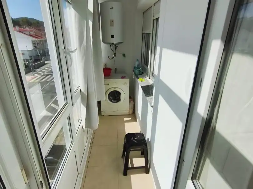 Terrasse von Wohnung zur Miete in Fisterra mit Abstellraum, Möbliert und Ofen