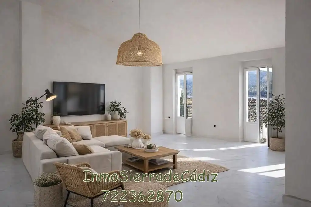 Sala de estar de Casa o chalet en venta en Algodonales con Terraza y Balcón