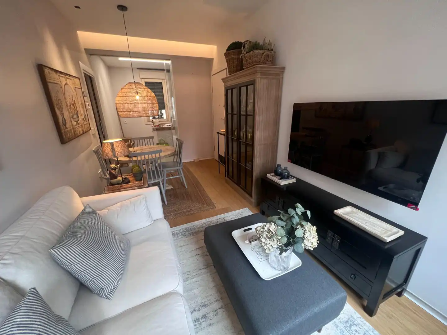Sala de estar de Apartamento de alquiler en León Capital  con Calefacción, Parquet y Amueblado