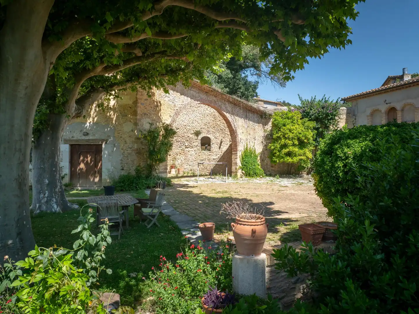 Jardí de Finca rústica de lloguer en Cervià de Ter