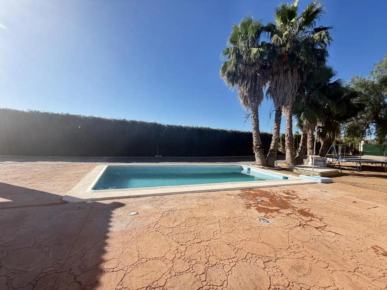 Swimming pool of Houses for sale in Almendralejo