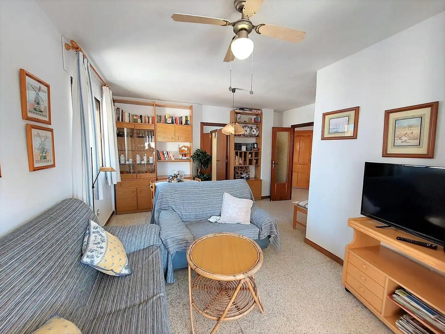Living room of Flat for sale in Pulpí  with Terrace, Furnished and Balcony