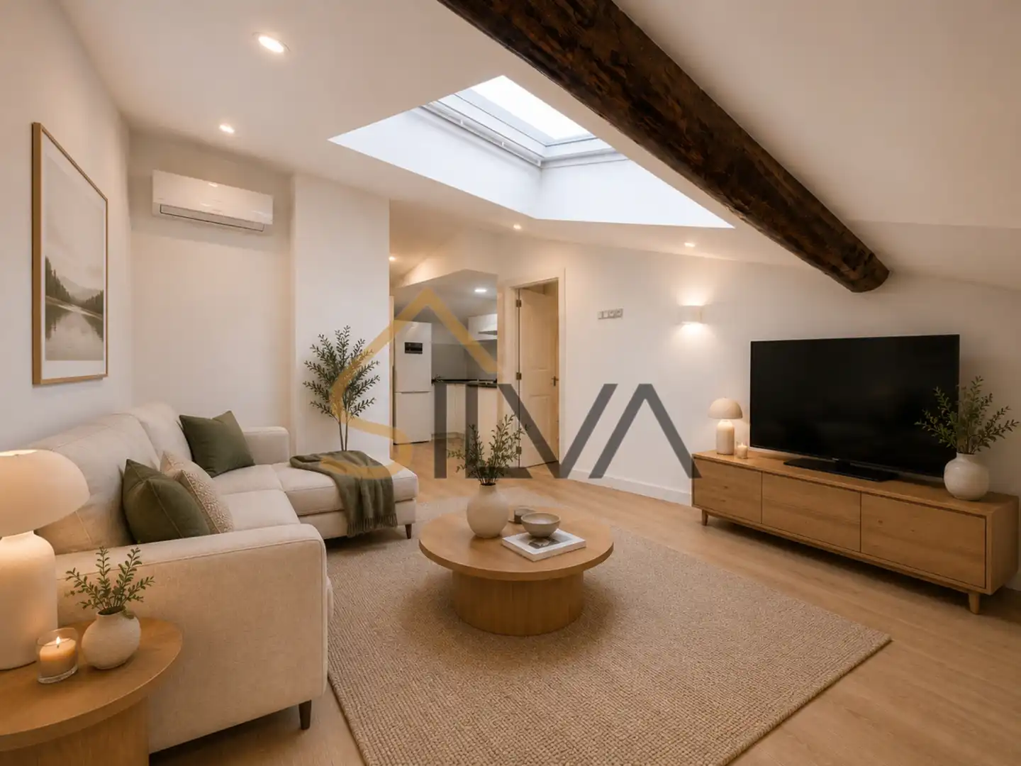 Living room of Flat for sale in Lugo  with Air Conditioner, Heating and Oven