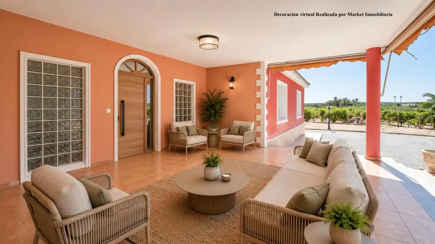 Terrassa de Casa o xalet en venda en Elche / Elx amb Aire condicionat, Jardí privat i Terrassa