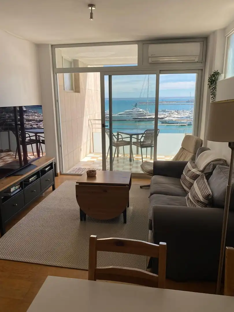 Sala d'estar de Pis de lloguer en  Palma de Mallorca amb Moblat i Es permeten mascotes