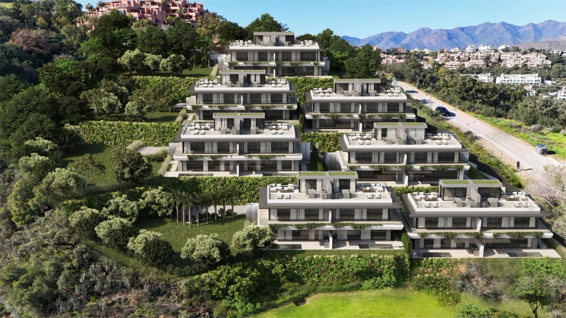 Exterior view of Single-family semi-detached for sale in Ojén  with Air Conditioner, Heating and Private garden