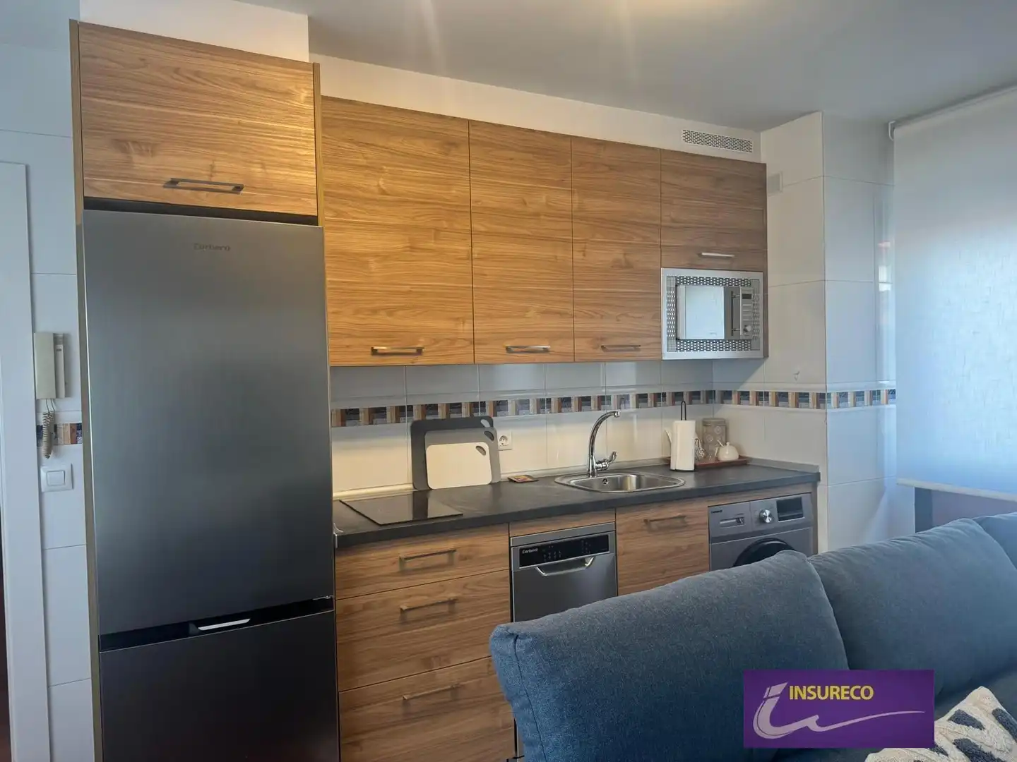 Cocina de Apartamento de alquiler en Sariegos con Calefacción, Parquet y Terraza