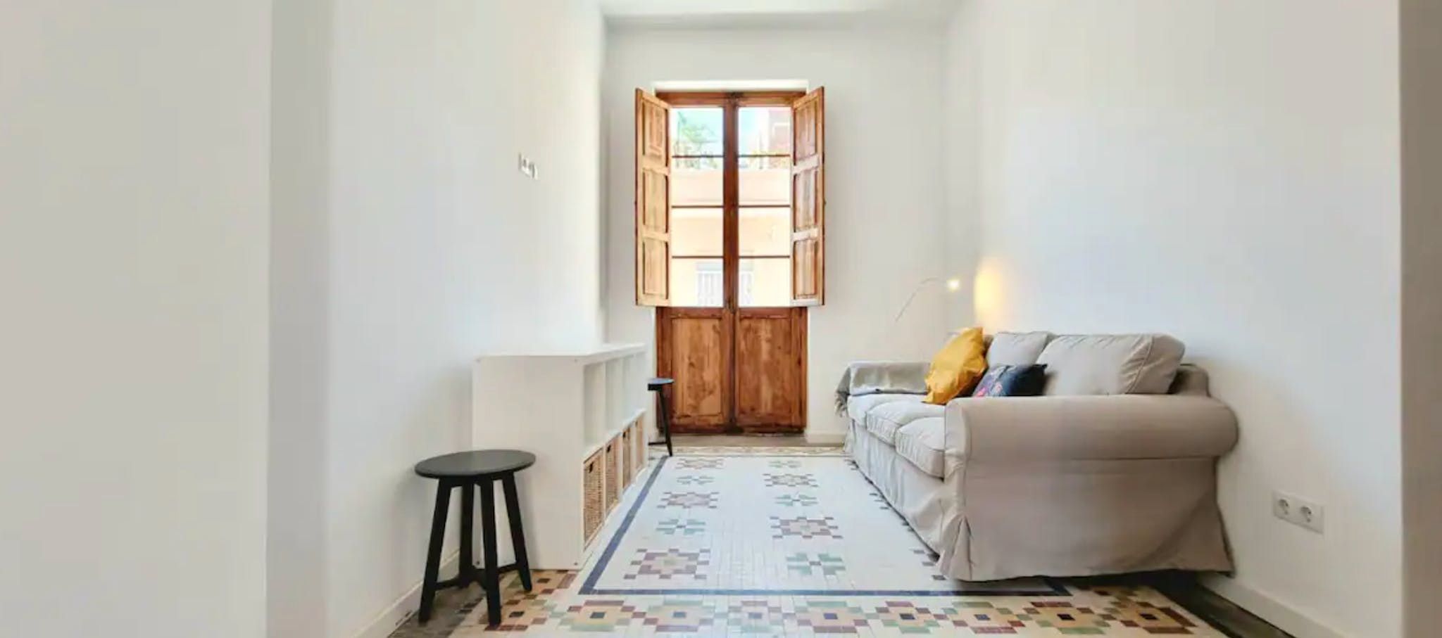 Living room of Flat to rent in  Valencia Capital  with Furnished, Washing machine and TV