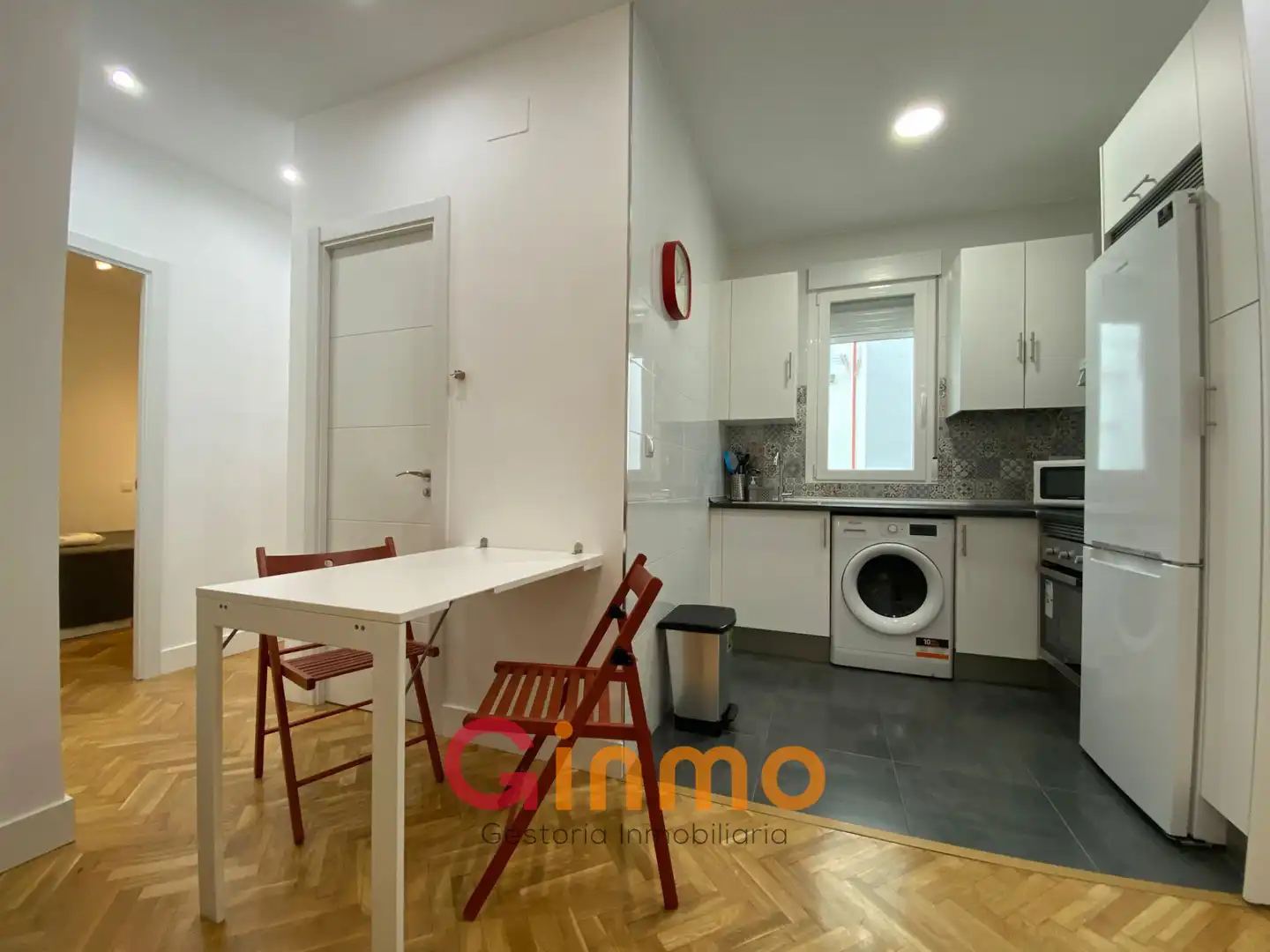 Küche von Wohnung zur Miete in Madrid mit Klimaanlage, Möbliert und Ofen