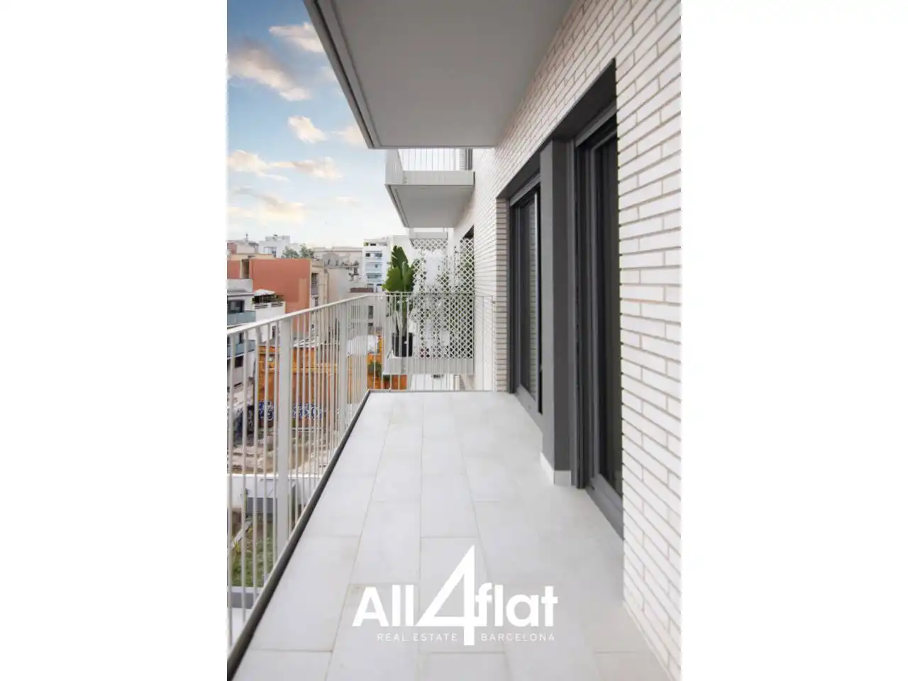 Terrasse von Wohnung zur Miete in Barcelona mit Klimaanlage, Heizung und Parkett