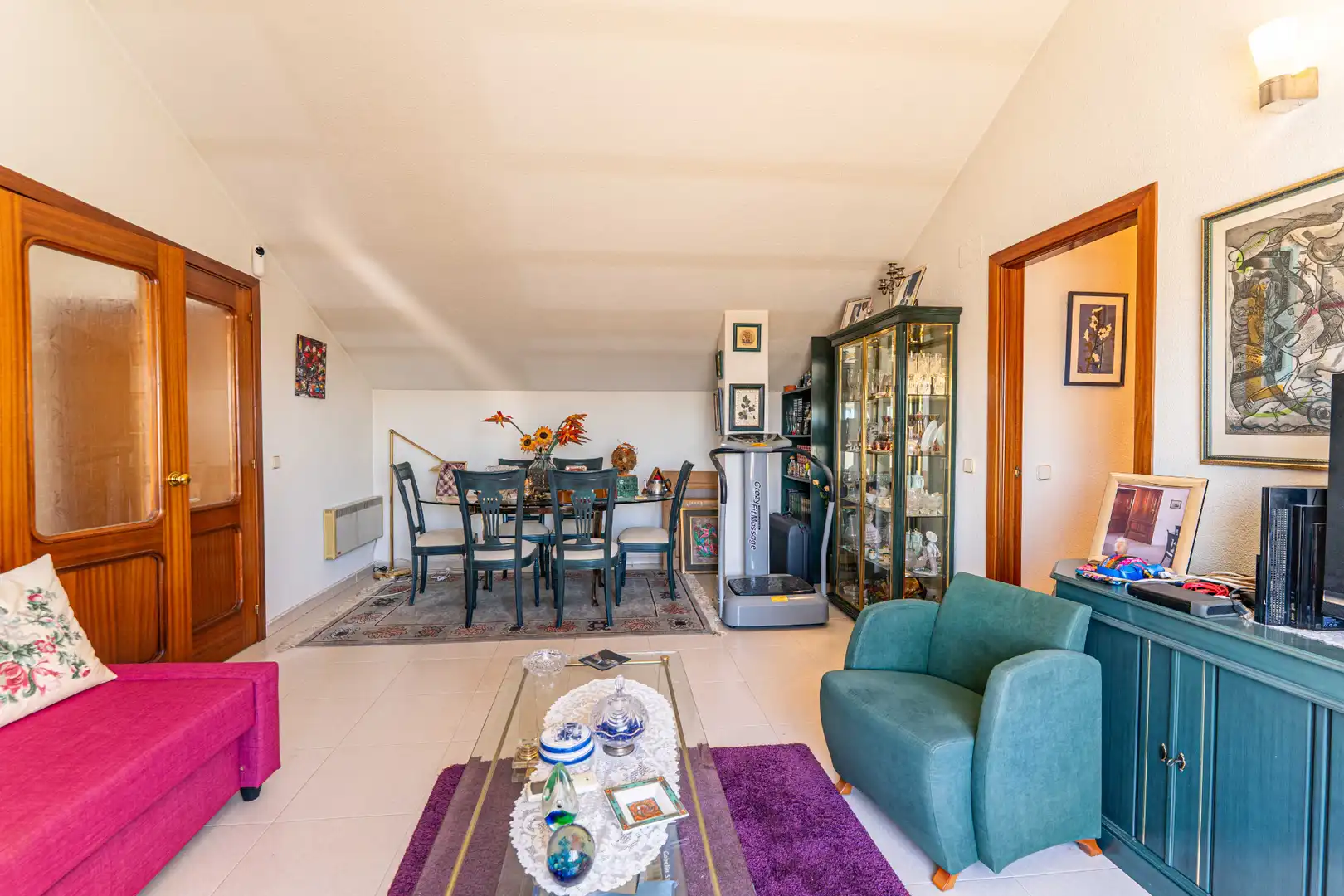 Sala de estar de Ático en venta en Alpedrete con Calefacción, Terraza y Amueblado