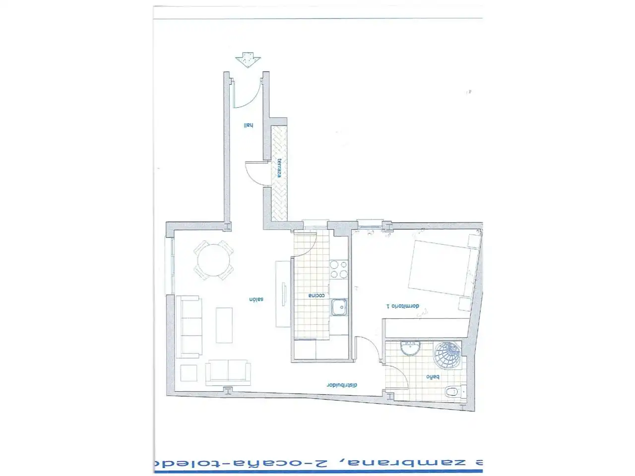 Wohnung zum Verkauf in Ocaña mit Heizung, Parkett und Terrasse
