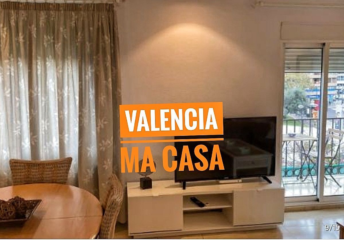 Dormitori de Pis de lloguer en  Valencia Capital amb Aire condicionat, Calefacció i Moblat