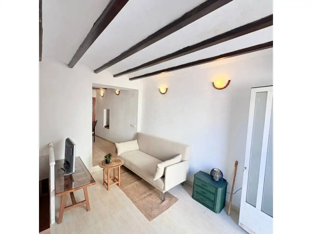 Sala d'estar de Casa adosada en venda en Alfauir amb Terrassa i Moblat