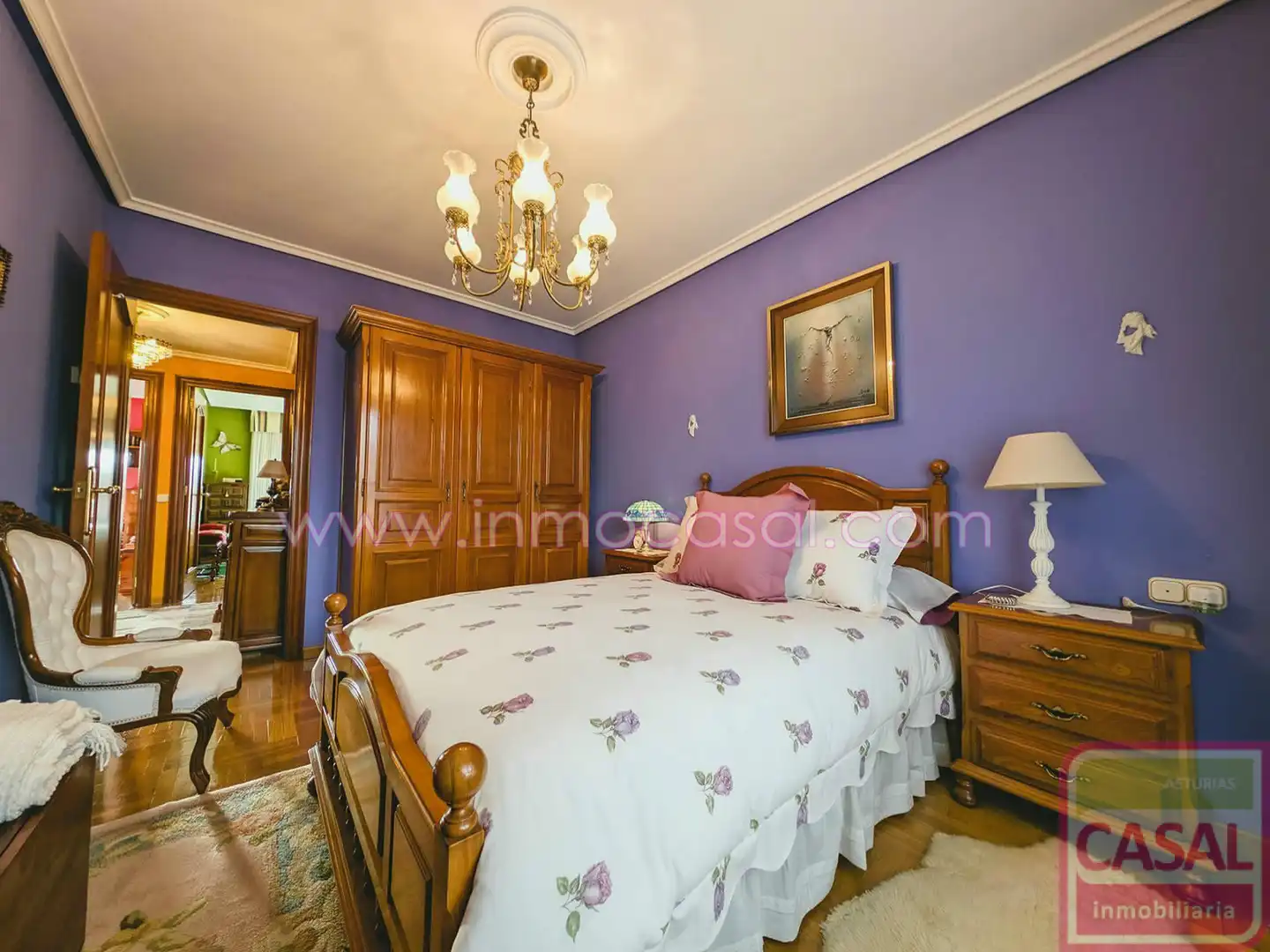 Schlafzimmer von Wohnung zur Miete in Avilés mit Heizung, Terrasse und Abstellraum