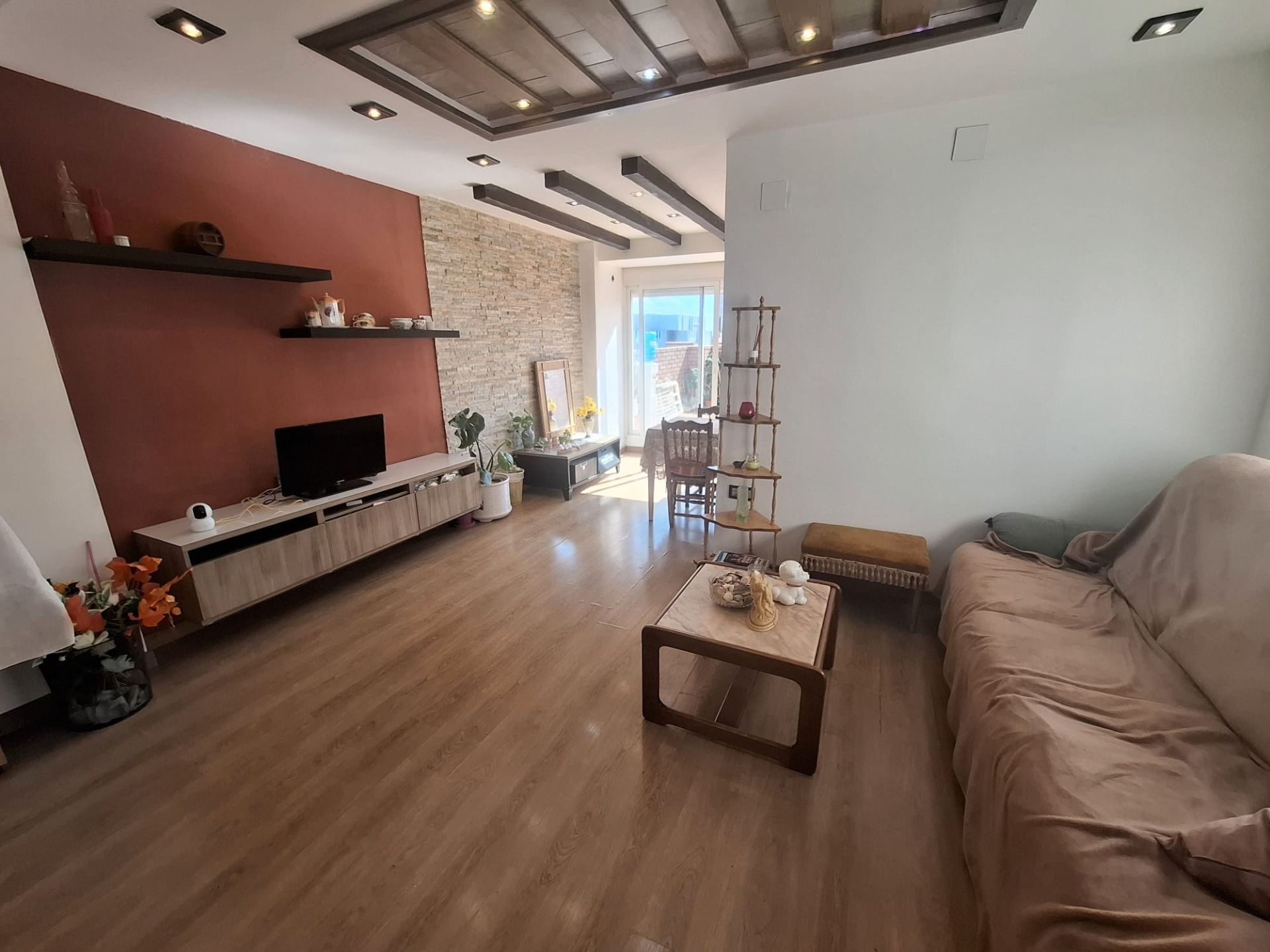 Sala d'estar de Àtic en venda en  Valencia Capital amb Aire condicionat, Terrassa i Traster