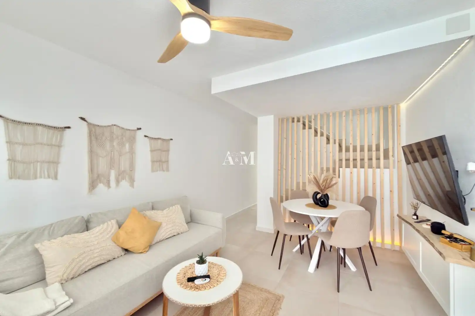 Sala de estar de Casa o chalet de alquiler en Los Alcázares con Calefacción, Jardín privado y Terraza
