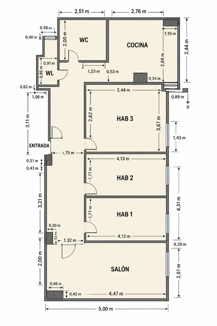 Flat for sale in Madrid  with Air Conditioner, Heating and Parquet flooring