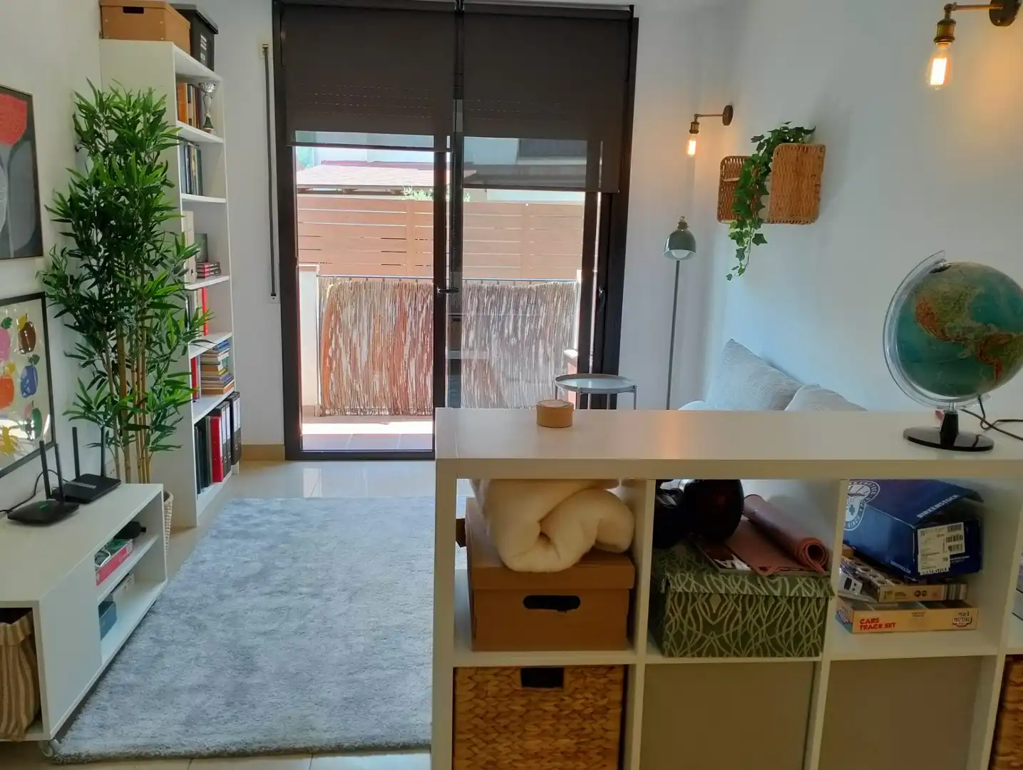 Wohnzimmer von Wohnung zum Verkauf in Santa Coloma de Farners mit Klimaanlage, Heizung und Ofen