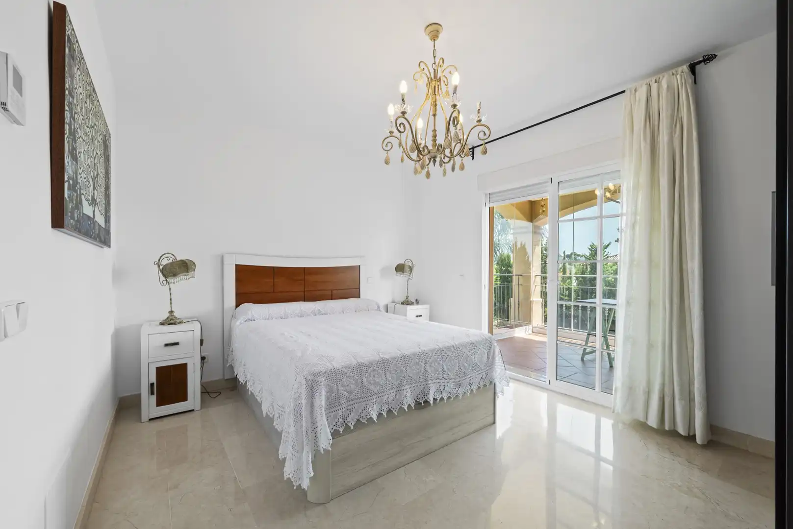 Schlafzimmer von Haus oder Chalet zum Verkauf in Mijas mit Klimaanlage, Privatgarten und Terrasse