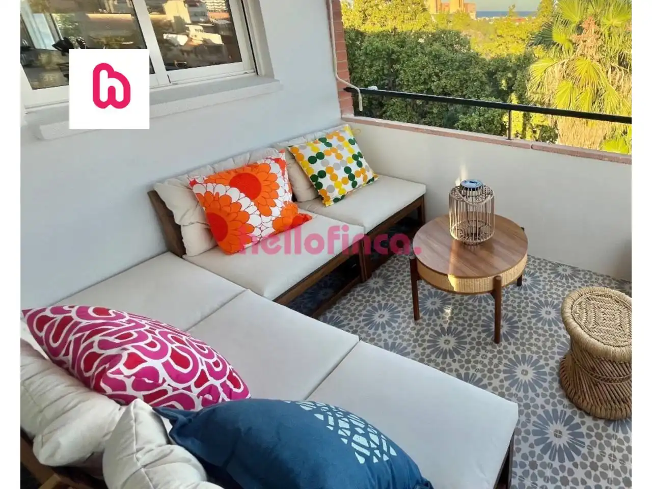 Terraza de Ático en venta en Sant Adrià de Besòs con Aire acondicionado, Calefacción y Parquet