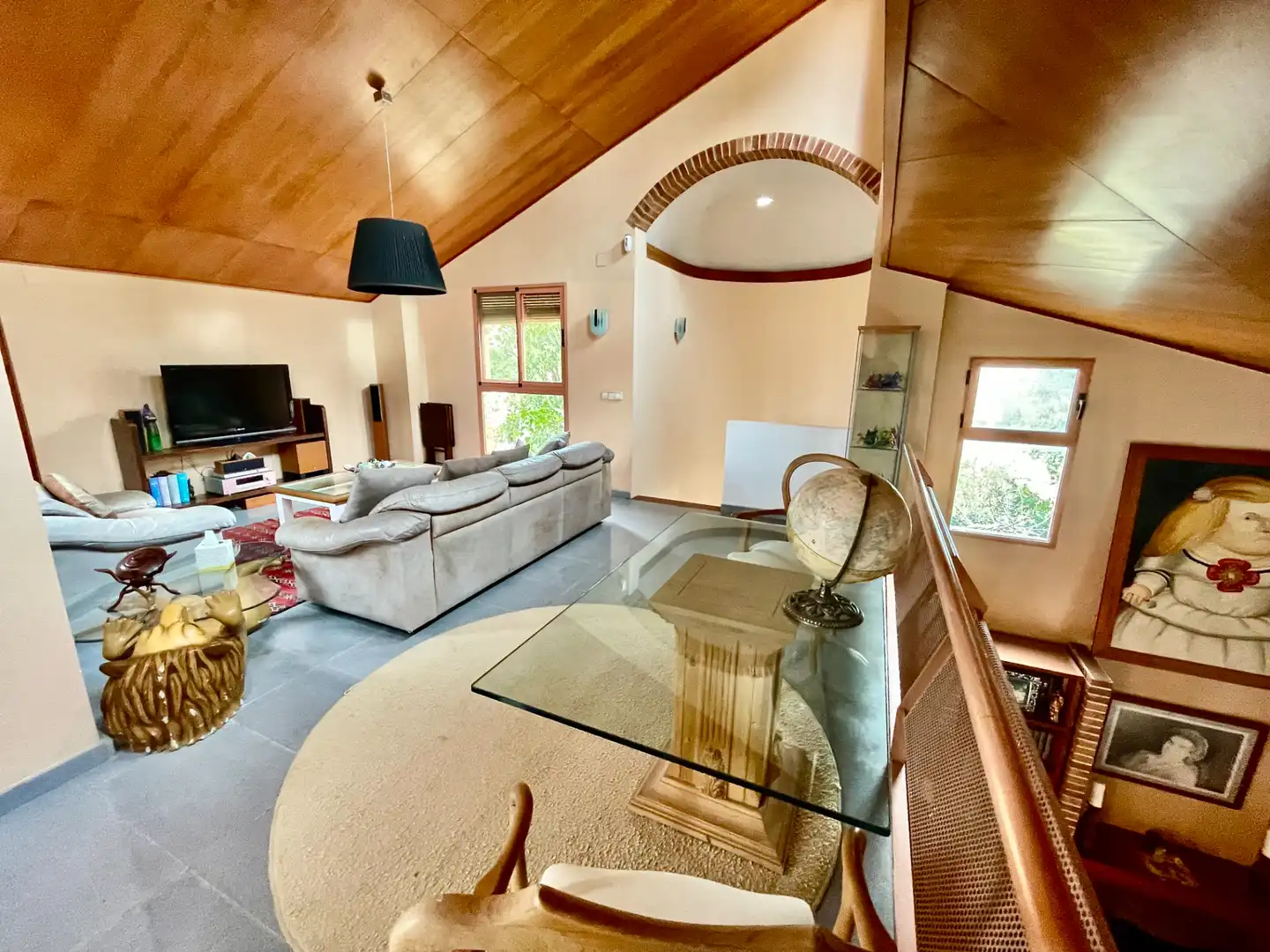 Sala d'estar de Casa o xalet en venda en Alicante / Alacant amb Aire condicionat, Calefacció i Jardí privat