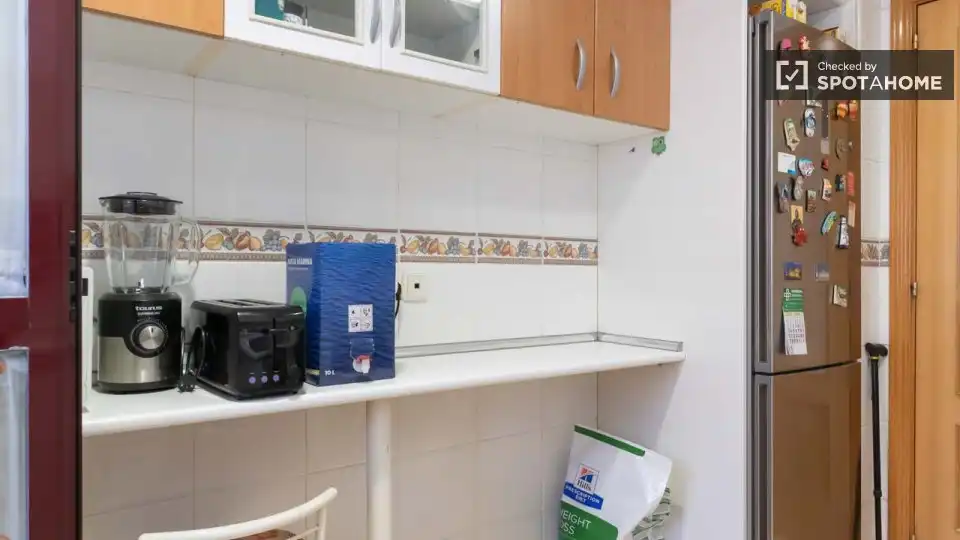 Kitchen of Flat for rent in Madrid  with Air Conditioner, Heating and Furnished