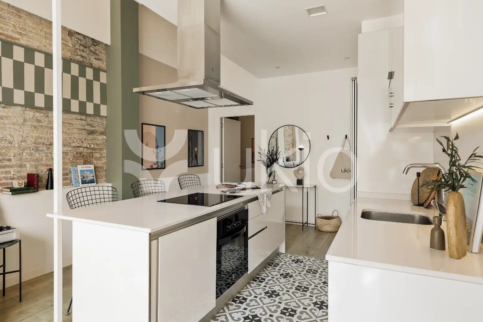 Kitchen of Apartments for rent in Barcelona  with Air Conditioner, Heating and Furnished