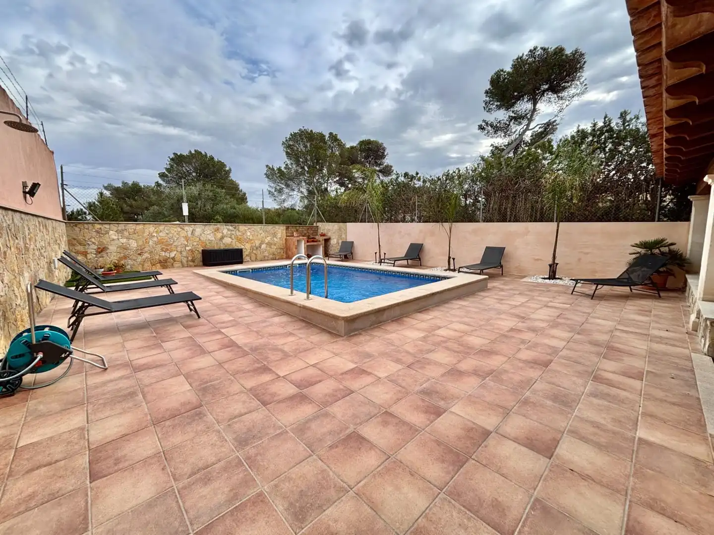 Schwimmbecken von Haus oder Chalet zum Verkauf in Llucmajor mit Klimaanlage, Privatgarten und Balkon
