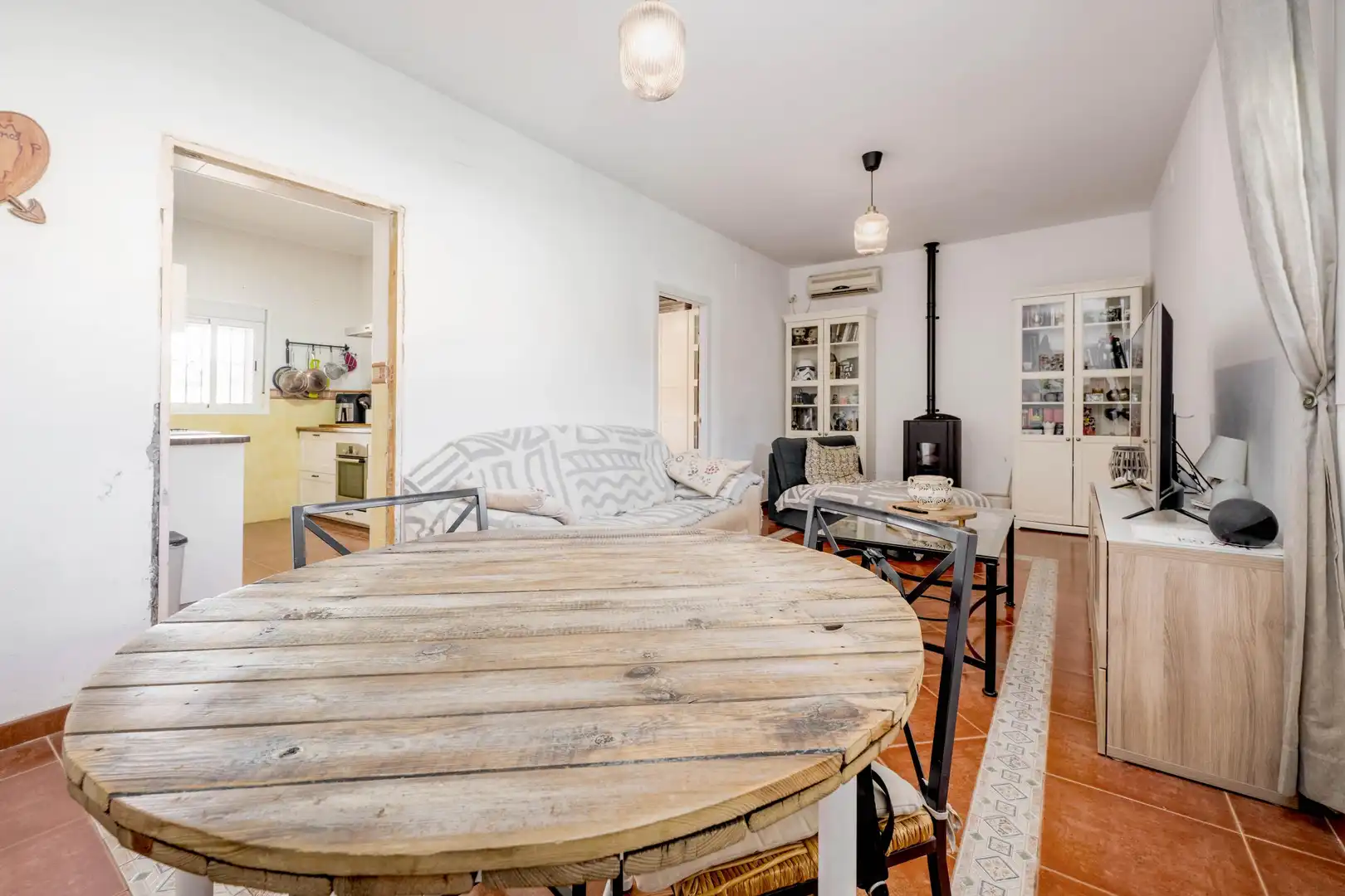 Living room of Houses for sale in La Rinconada  with Air Conditioner, Heating and Private garden