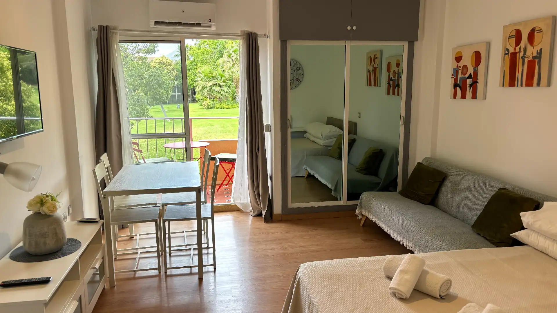 Schlafzimmer von Wohnung zum Verkauf in Benalmádena mit Klimaanlage, Parkett und Terrasse