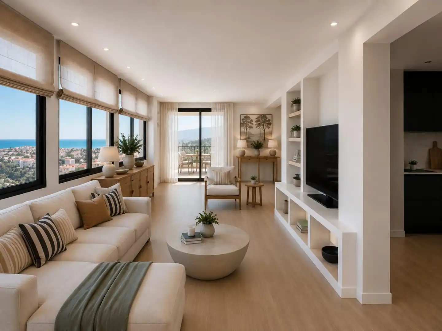 Living room of Attic for sale in Mijas  with Heating, Terrace and Community pool