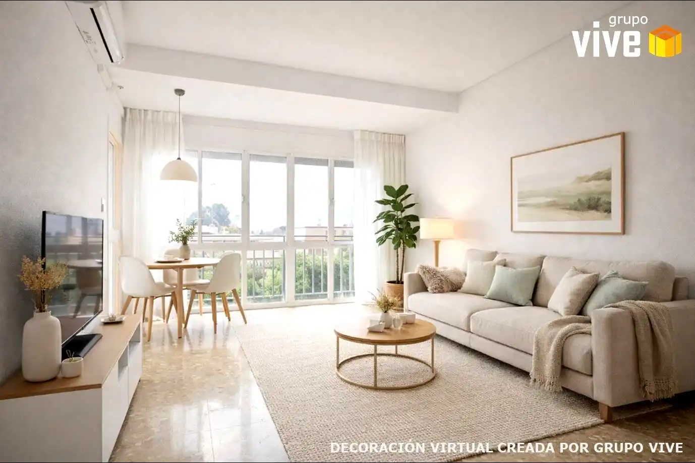 Living room of Flat for rent in Sevilla  with Air Conditioner, Heating and Terrace