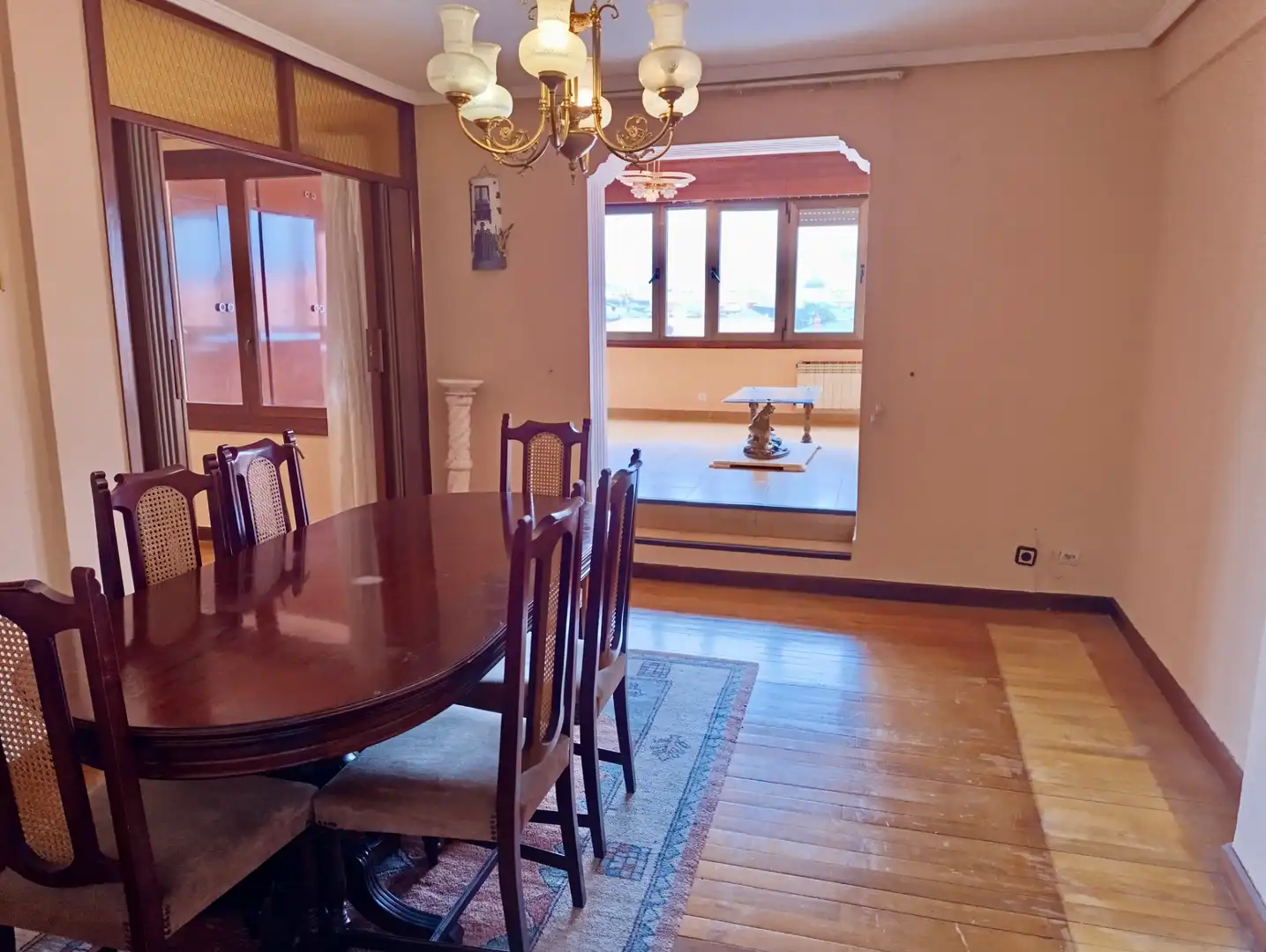 Esszimmer von Dachboden zum Verkauf in Getxo  mit Heizung, Terrasse und Ofen
