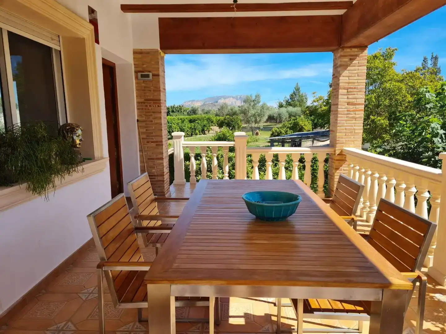 Terraza de Finca rústica en venta en Pedreguer con Aire acondicionado, Jardín privado y Balcón