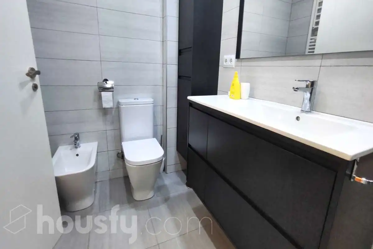 Bathroom of Flat for rent in Madrid  with Air Conditioner, Terrace and Furnished