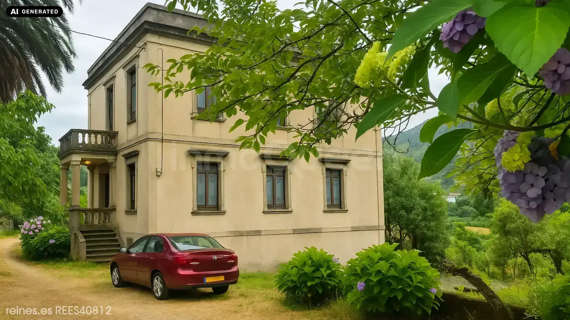 Vista exterior de Casa o xalet en venda en Vegadeo amb Calefacció, Jardí privat i Terrassa