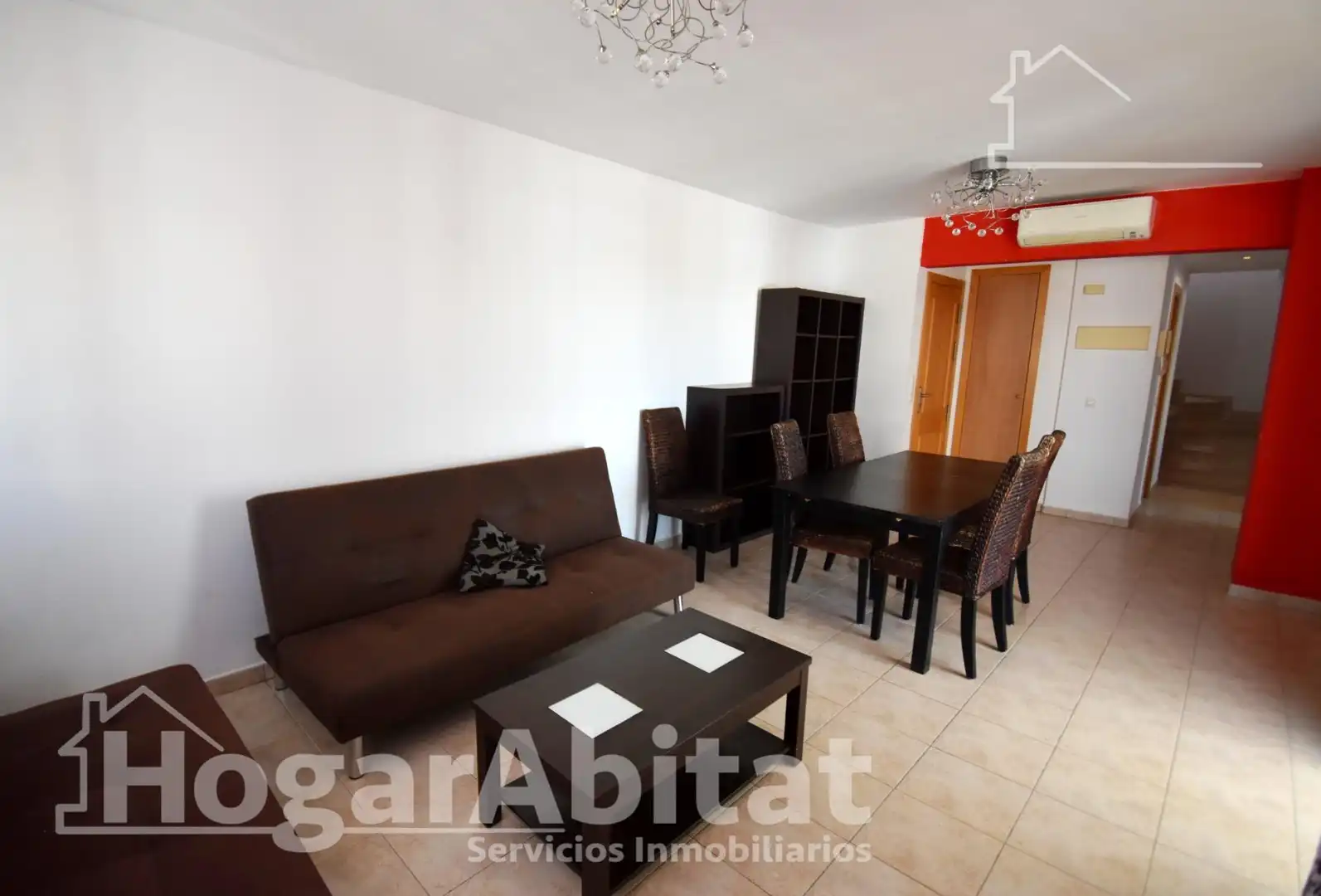 Sala d'estar de Àtic en venda en Oropesa del Mar / Orpesa amb Aire condicionat, Terrassa i Moblat