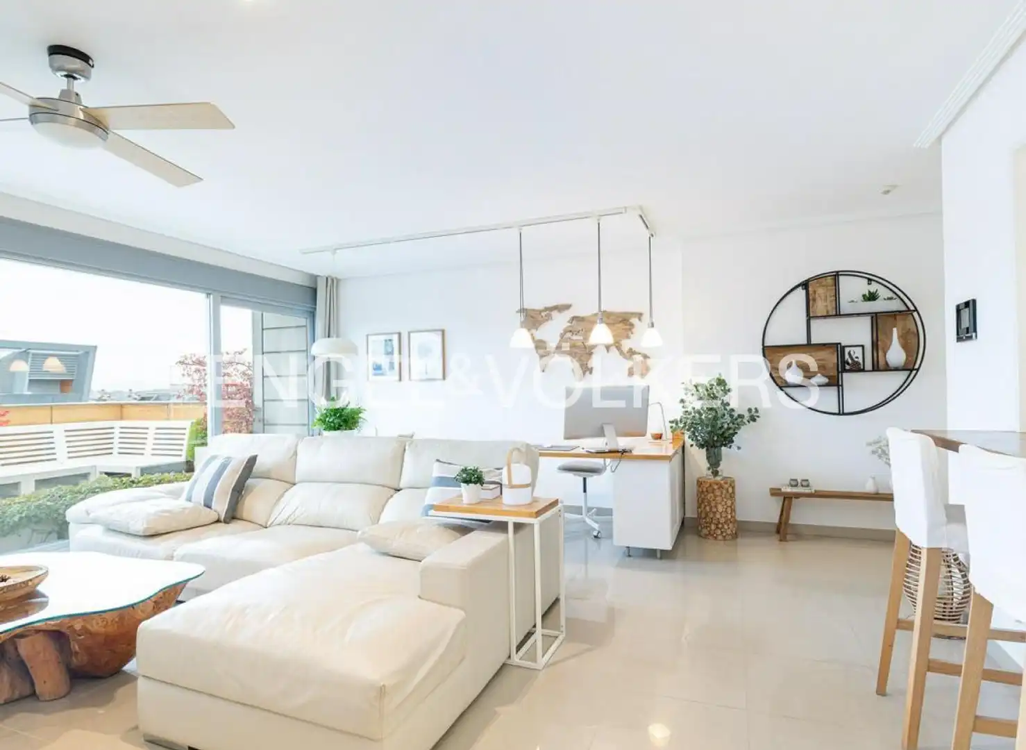 Living room of Flat for rent in Majadahonda  with Air Conditioner, Heating and Private garden