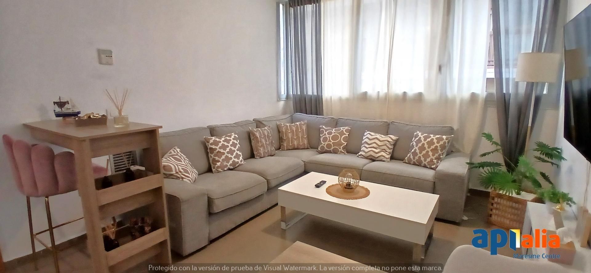 Sala de estar de Piso en venta en Mataró con Aire acondicionado y Trastero