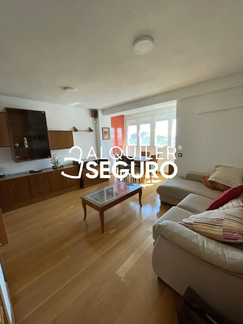 Sala de estar de Piso de alquiler en Madrid con Aire acondicionado, Calefacción y Amueblado