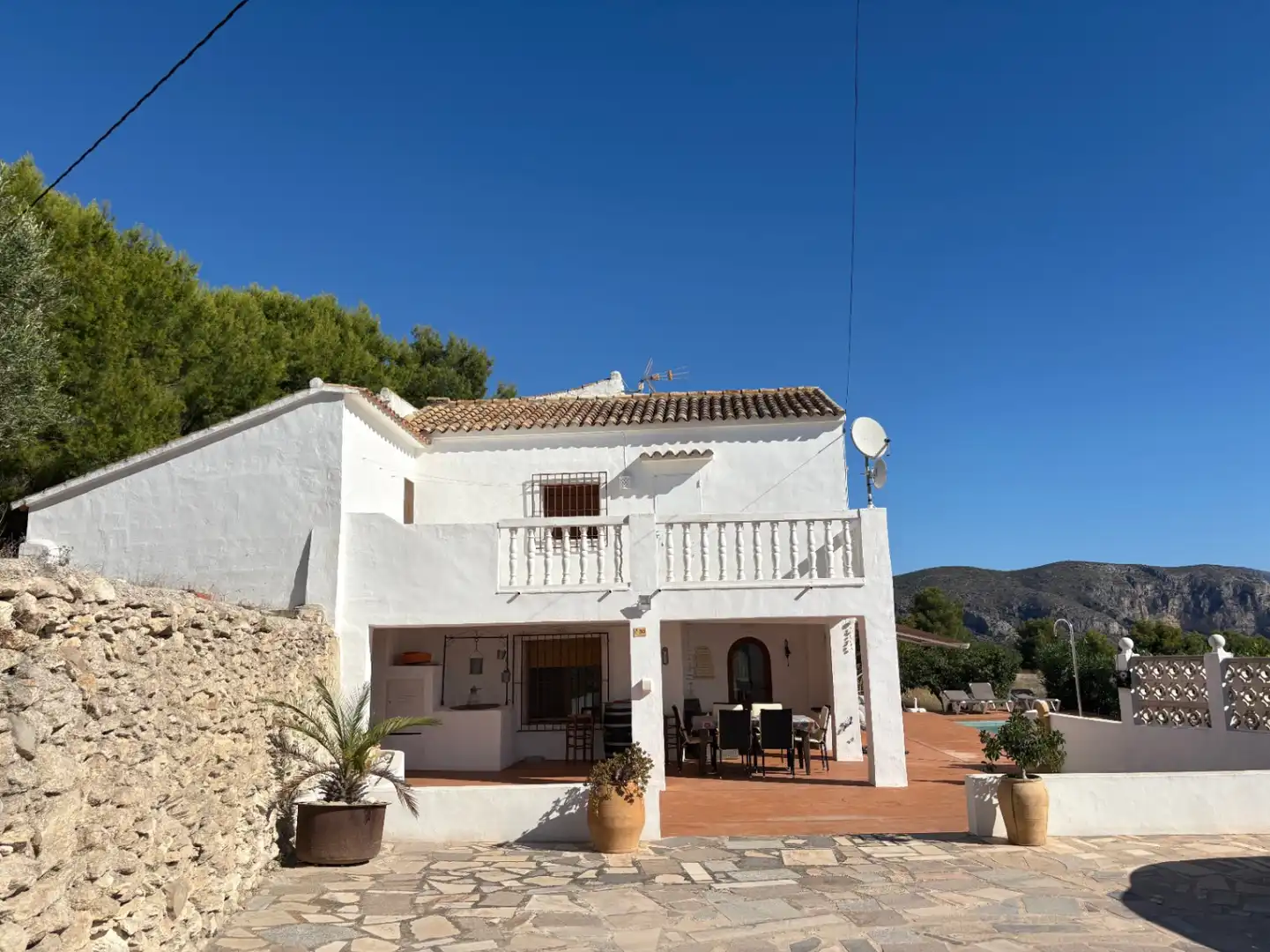 Exterior view of Country homes for rent in Benissa  with Terrace and Swimming Pool
