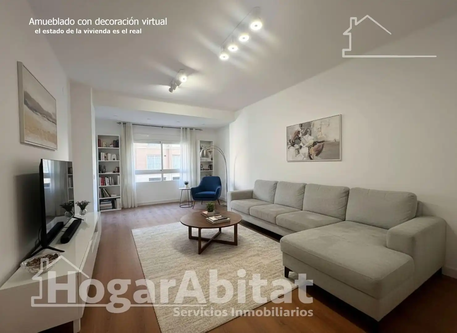 Sala d'estar de Pis en venda en Llíria amb Aire condicionat i Balcó