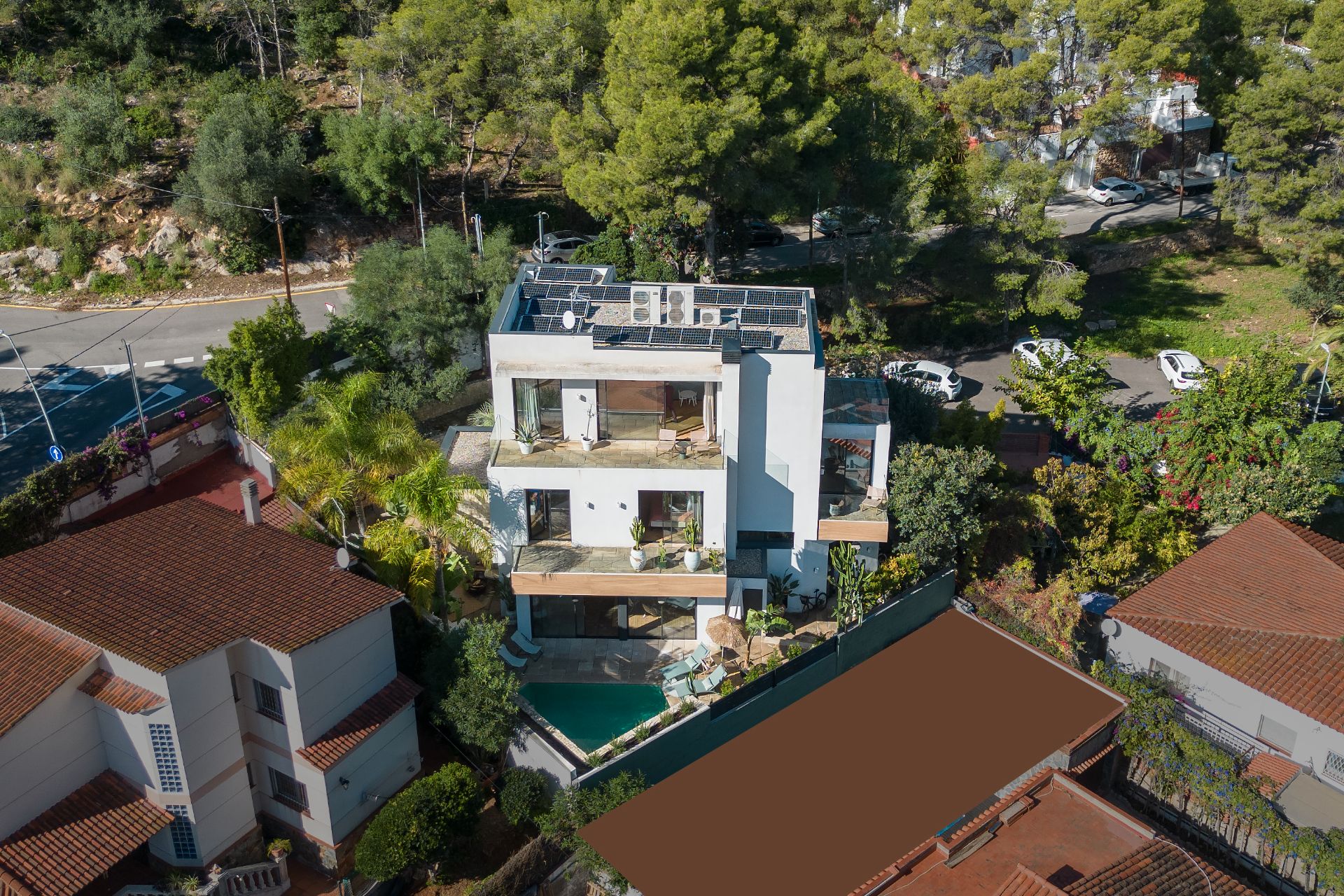 Vista exterior de Casa o xalet en venda en Castelldefels amb Calefacció, Jardí privat i Parquet