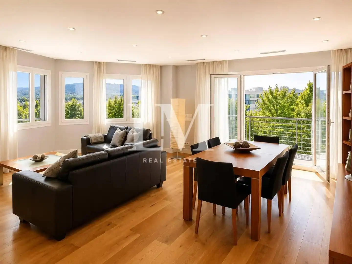 Sala d'estar de Apartament de lloguer en Sant Quirze del Vallès amb Aire condicionat, Moblat i Balcó